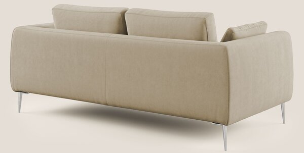 Plano divano moderno in microfibra tecnica smacchiabile T11 beige