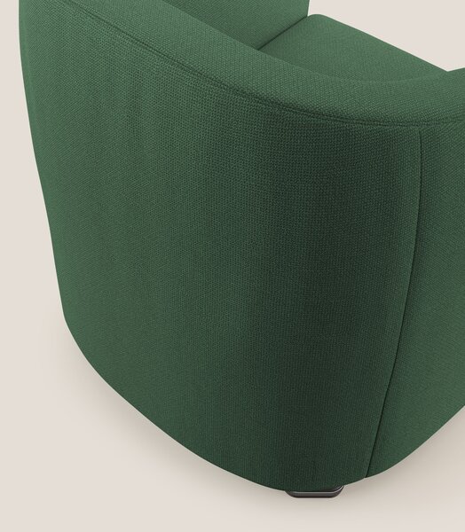 Cloe Poltroncina in tessuto smacchiabile con acqua QuickClean T08 verd