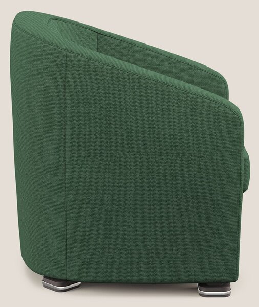 Cloe Poltroncina in tessuto smacchiabile con acqua QuickClean T08 verd