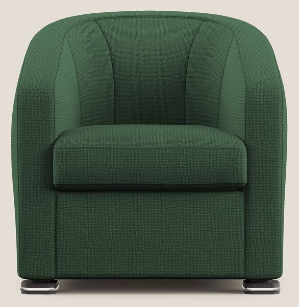 Cloe Poltroncina in tessuto smacchiabile con acqua QuickClean T08 verd