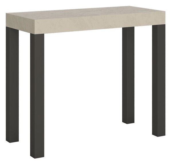 Consolle Allungabile 90-196x40x77 cm Everyday Small Cashmere Telaio Antracite