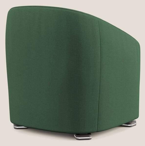 Cloe Poltroncina in tessuto smacchiabile con acqua QuickClean T08 verd