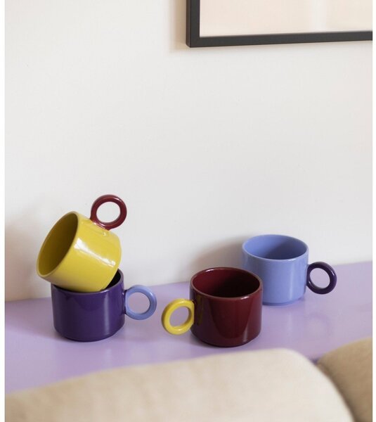 Tazza color senape in gres 280 ml Lou – ONA
