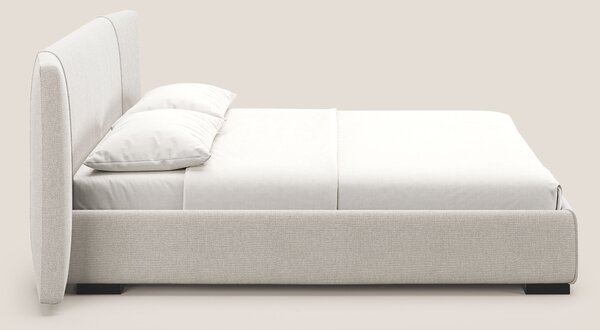 Omero letto imbottito contenitore sfoderabile in tessuto fiammato impe