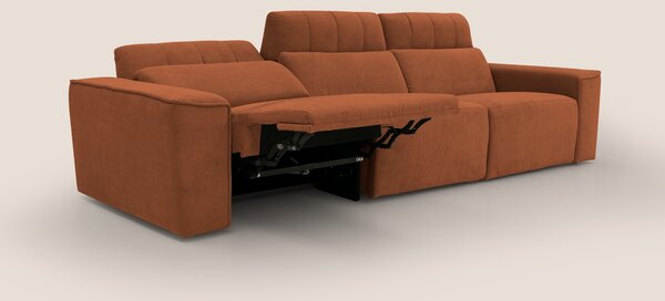 Clark Divano modulare 3 sedute con opzione relax elettrico in tessuto