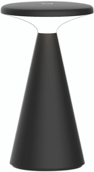 MÜLLER-LICHT Lampada da tavolo ricaricabile a LED 27700205, dimmerabile, 2700K, bianco caldo, nero