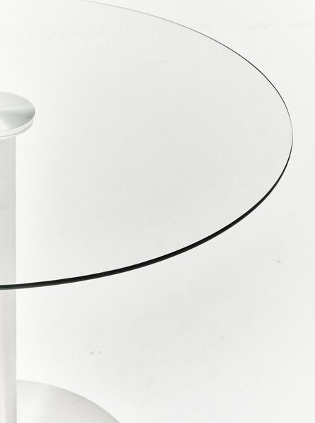 Tavolo da pranzo rotondo con piano in vetro ø 90 cm Metropolitan – Premier Housewares
