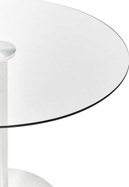 Tavolo da pranzo rotondo con piano in vetro ø 90 cm Metropolitan – Premier Housewares