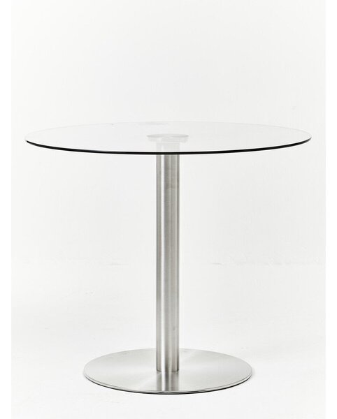 Tavolo da pranzo rotondo con piano in vetro ø 90 cm Metropolitan – Premier Housewares