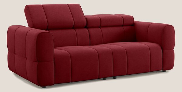 Giotto Divano modulare con opzione relax elettrico in microfibra effet