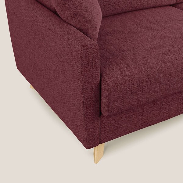 Edgar divano letto matrimoniale in tessuto felis impermeabile T03 ross