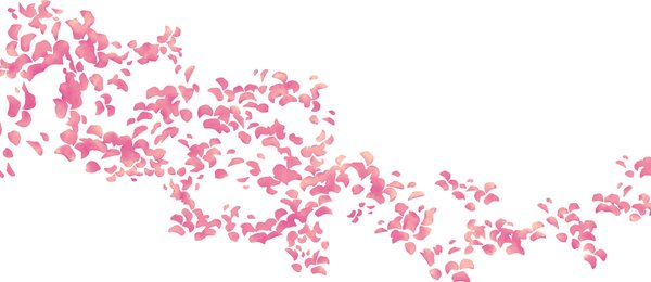 Carta da parati Gruppo di petali rosa, Carta da parati lastrazione, Carta da parati popolare - Tapeko.it