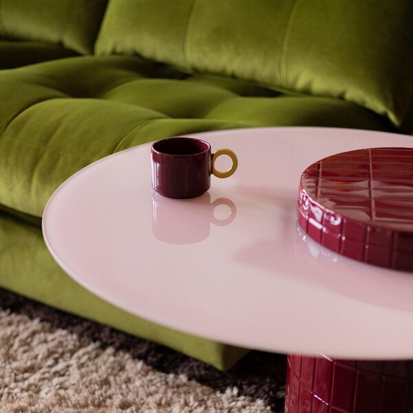 Tazza burgundy in gres 280 ml Lou – ONA