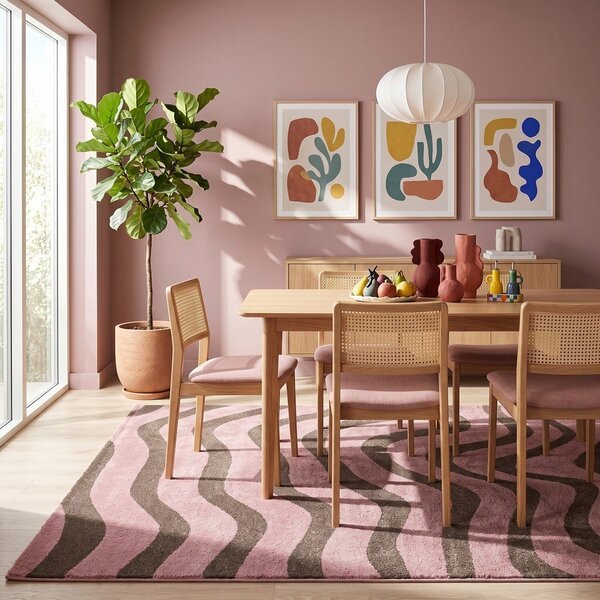 Tappeto rosa/marrone 160x230 cm Aurora – ESTE