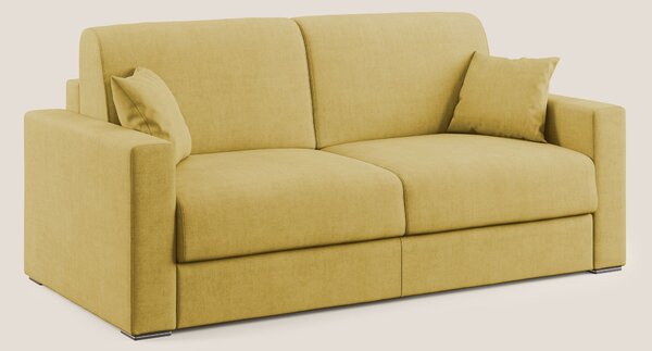 Best Divano letto matrimoniale in tessuto impermeabile T02 giallo