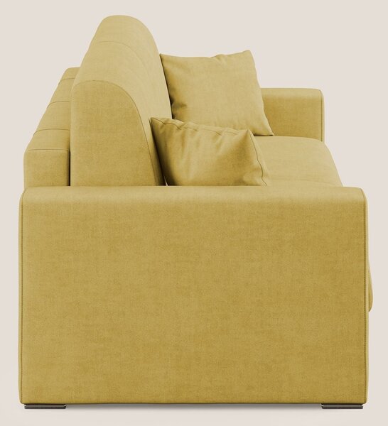 Best Divano letto matrimoniale in tessuto impermeabile T02 giallo