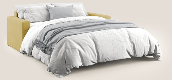 Best Divano letto matrimoniale in tessuto impermeabile T02 giallo