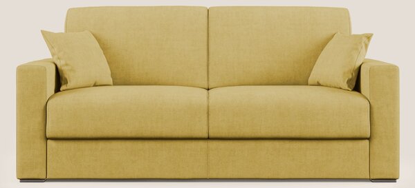 Best Divano letto matrimoniale in tessuto impermeabile T02 giallo