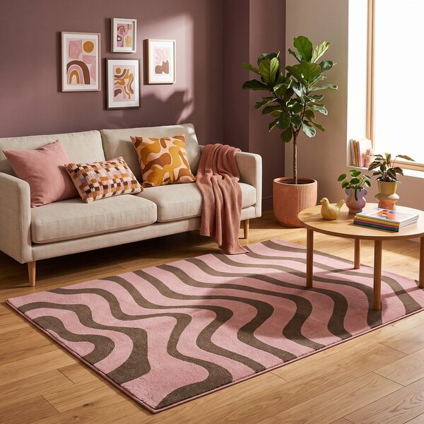 Tappeto rosa/marrone 160x230 cm Aurora – ESTE