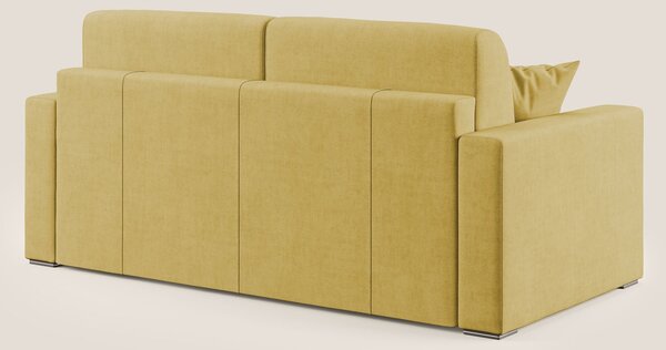 Best Divano letto matrimoniale in tessuto impermeabile T02 giallo