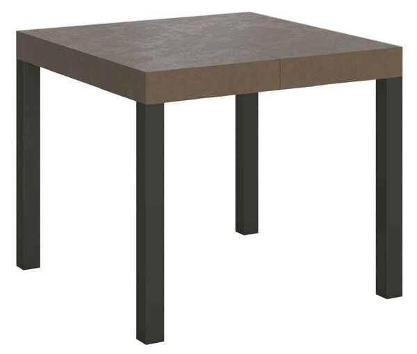 Tavolo Allungabile 90-246x90x77 cm Everyday Tortora Gambe Antracite