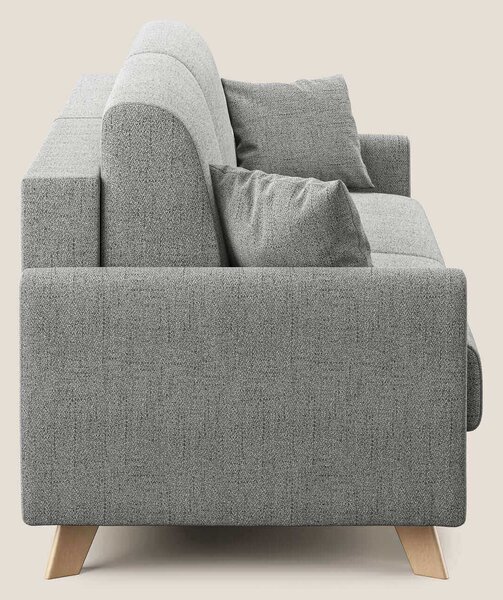Edgar divano letto matrimoniale in tessuto felis impermeabile T03 grig