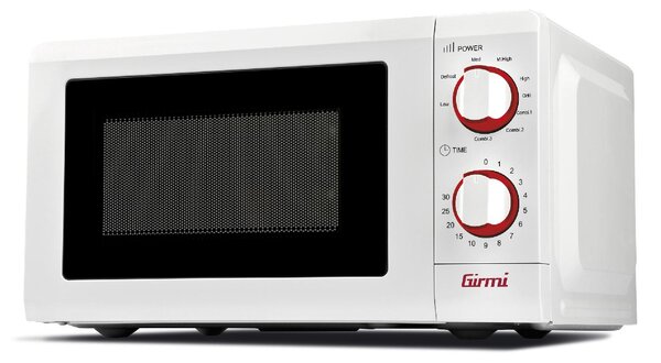 Girmi Forno Microonde Combinato con Grill Capacit 20 Litri Potenza 700 Watt con Timer - FM0601