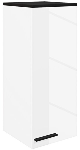 Pensile da Bagno Armadietto a 1 Anta con Ripiani 30x32x73 cm Bianco