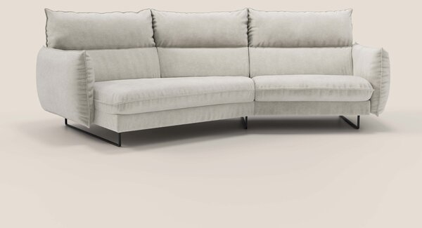Monamour divano moderno angolare con opzione relax elettrico in microf