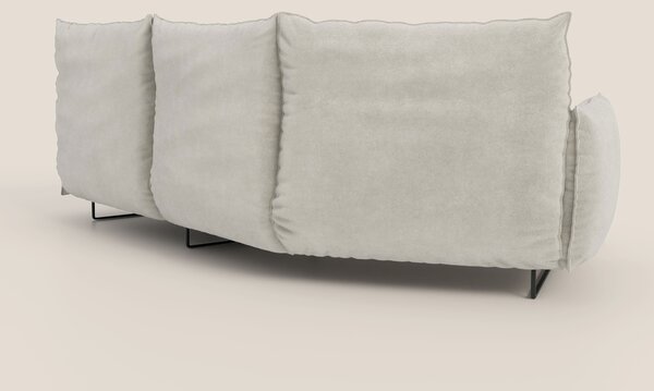 Monamour divano moderno angolare con opzione relax elettrico in microf