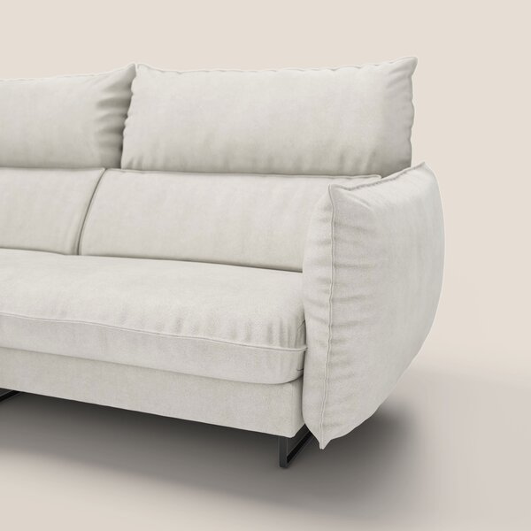 Monamour divano moderno angolare con opzione relax elettrico in microf