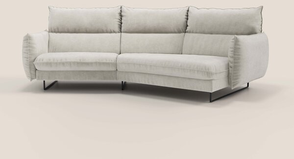 Monamour divano moderno angolare con opzione relax elettrico in microf