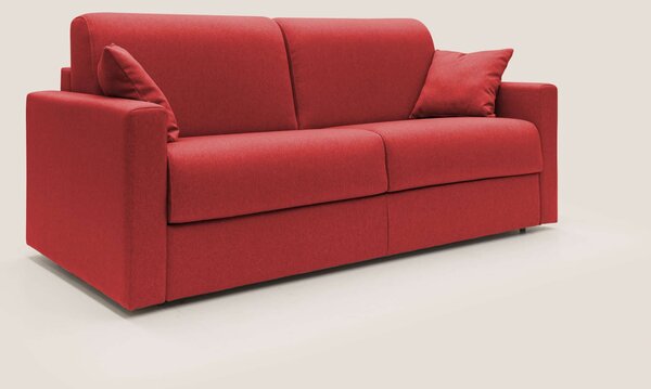 Chris Divano letto matrimoniale in tessuto impermeabile T13 rosso