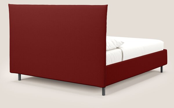 Izumi letto imbottito contenitore con piedi alti in tessuto smacchiabi