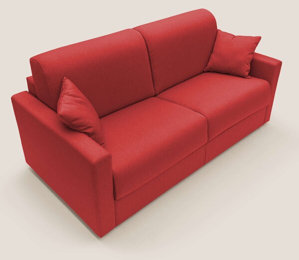 Chris Divano letto matrimoniale in tessuto impermeabile T13 rosso