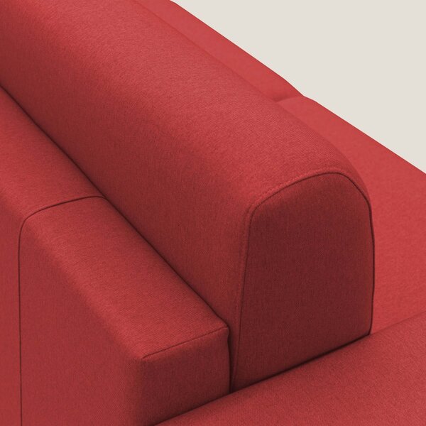 Chris Divano letto matrimoniale in tessuto impermeabile T13 rosso