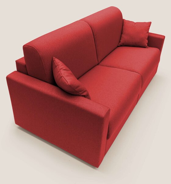 Chris Divano letto matrimoniale in tessuto impermeabile T13 rosso