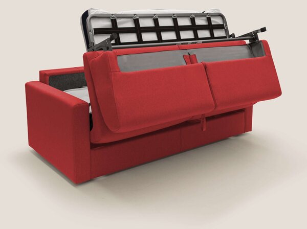 Chris Divano letto matrimoniale in tessuto impermeabile T13 rosso