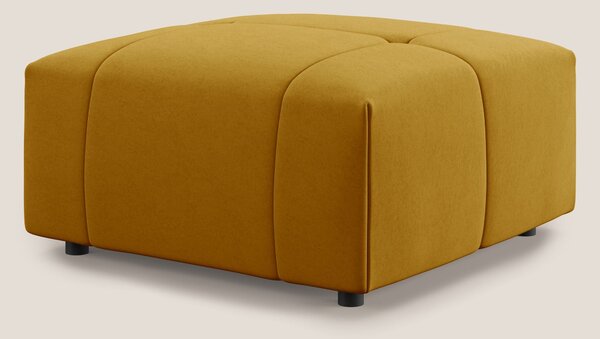 Giotto pouf in morbida microfibra effetto velluto impermeabile idrorep