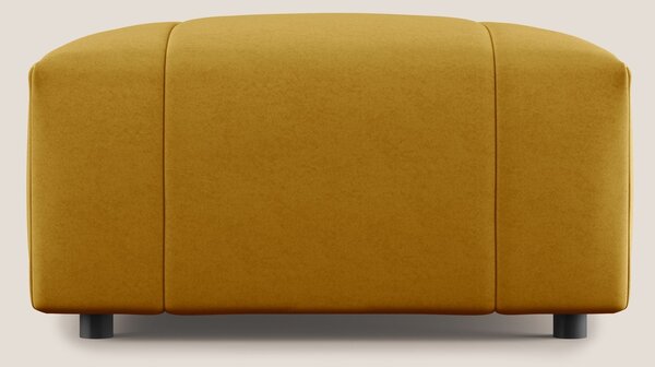 Giotto pouf in morbida microfibra effetto velluto impermeabile idrorep