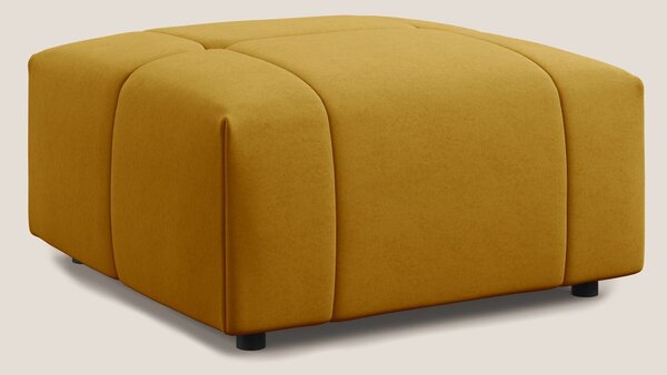 Giotto pouf in morbida microfibra effetto velluto impermeabile idrorep