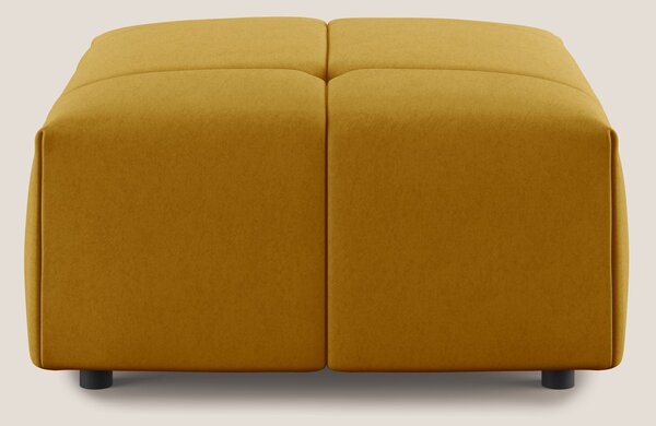 Giotto pouf in morbida microfibra effetto velluto impermeabile idrorep