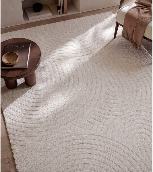 Tappeto color crema 160 x 230 cm Yen One - Universal