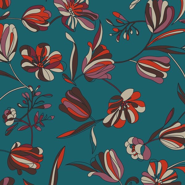 Omika collezione cuscini a fantasie multicolor in velluto impermeabile