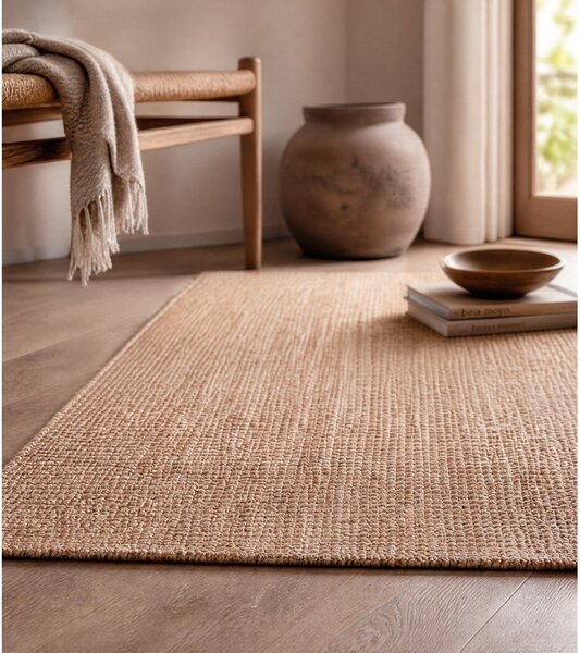 Passatoia di colore naturale in iuta 80x200 cm Bouclé – Hanse Home