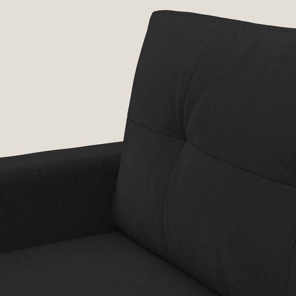 Megan poltrona letto in microfibra smacchiabile T11 nero