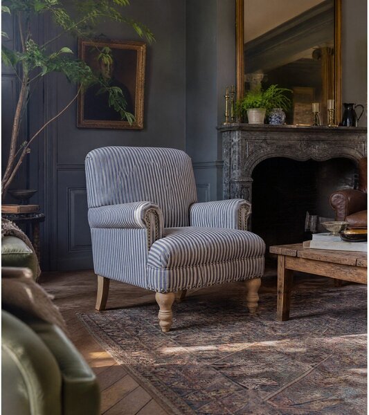 Poltrona in lino blu Jaya - Støraa