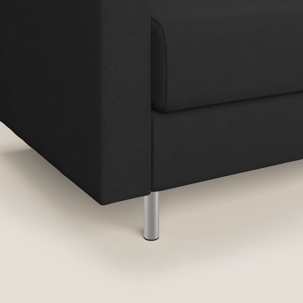 Megan poltrona letto in microfibra smacchiabile T11 nero