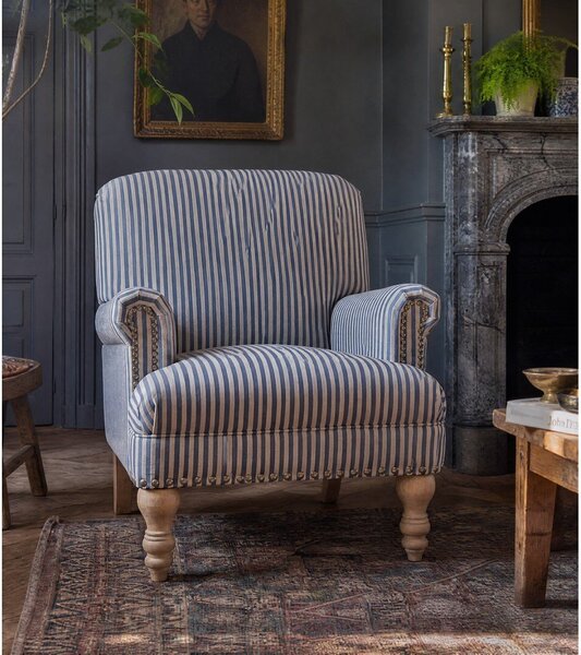 Poltrona in lino blu Jaya - Støraa