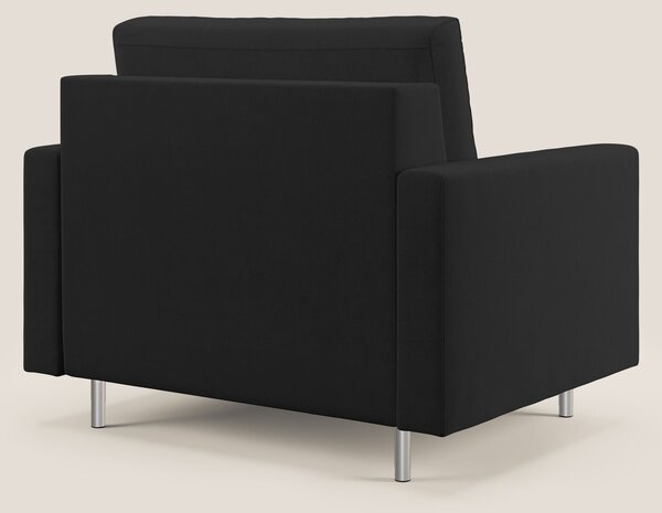 Megan poltrona letto in microfibra smacchiabile T11 nero